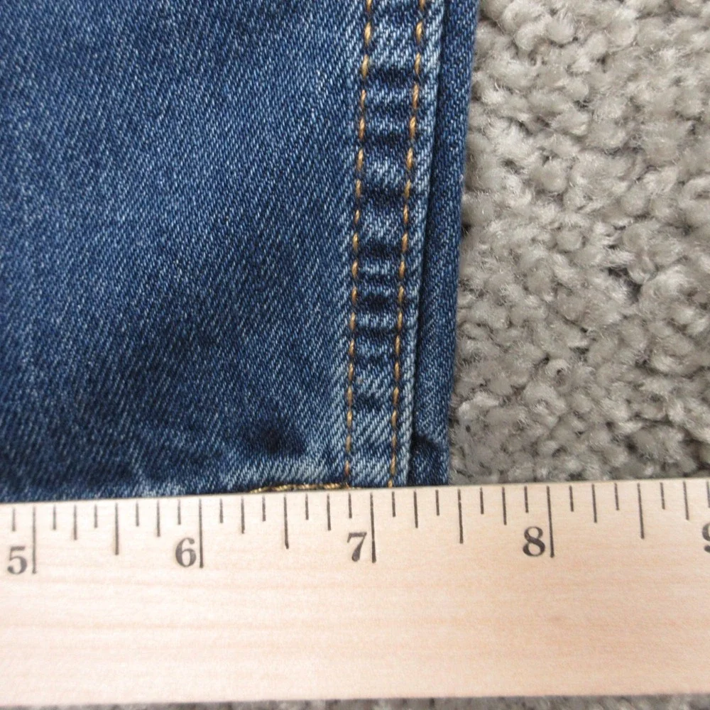 Levis Jeans Mens 38x34 Blue 511 Slim Straight Stretch Faded‎ Whisker Denim Pants